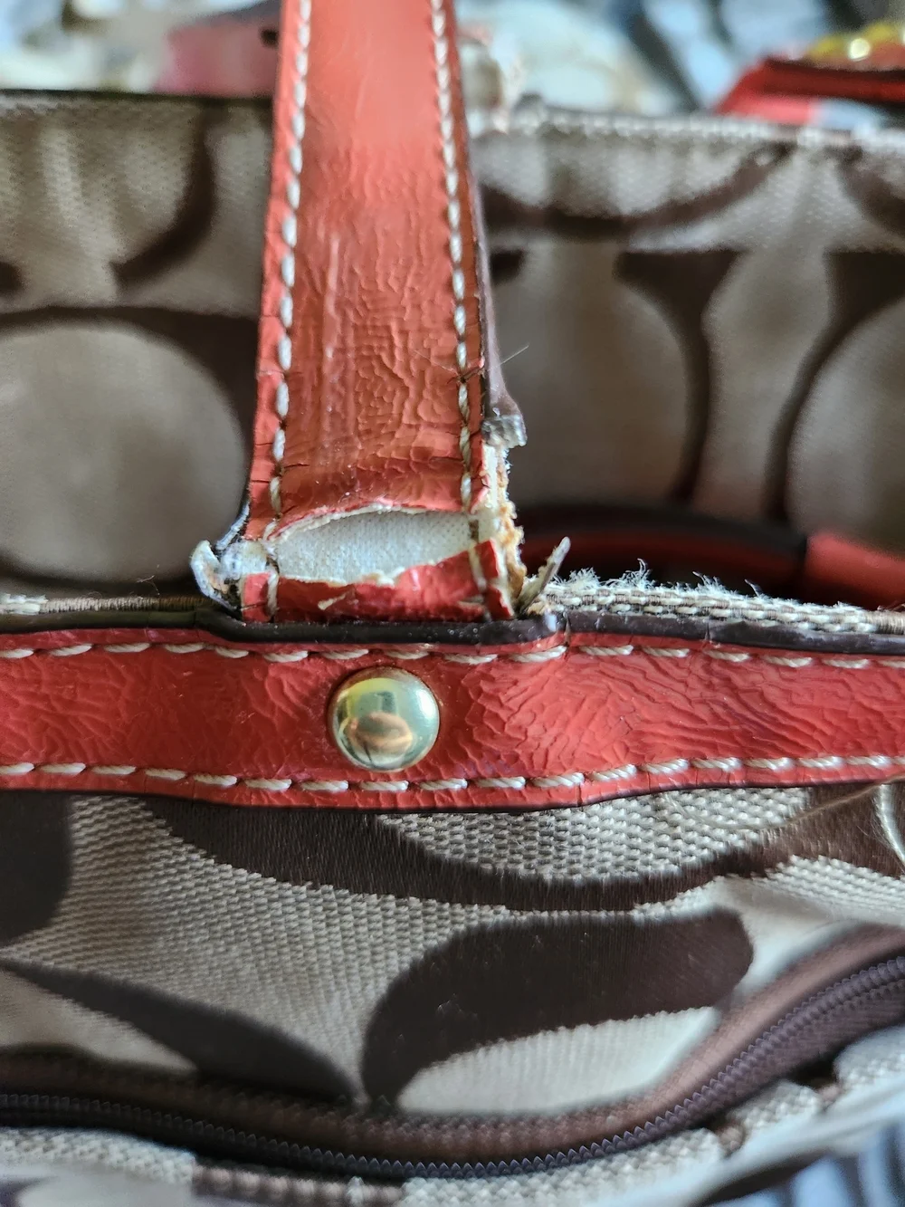 Rehab -Coach Lurex Signature Canvas Xlarge Tote